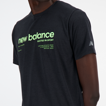 New Balance Athletics Printed Run T-shirt Herre