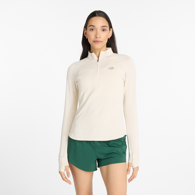 New Balance Athletics Heat Grid 1/2 Zip Dame